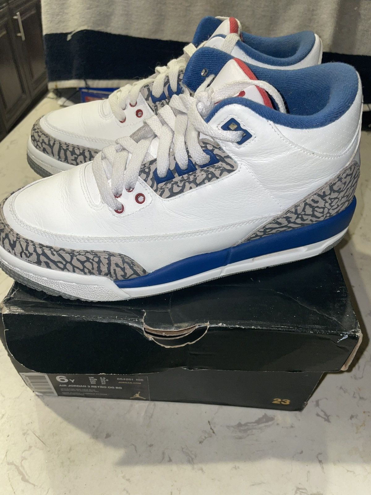 Jordan Brand Jordan 3 True Blue Size US 6 / EU 39 - 10 Thumbnail