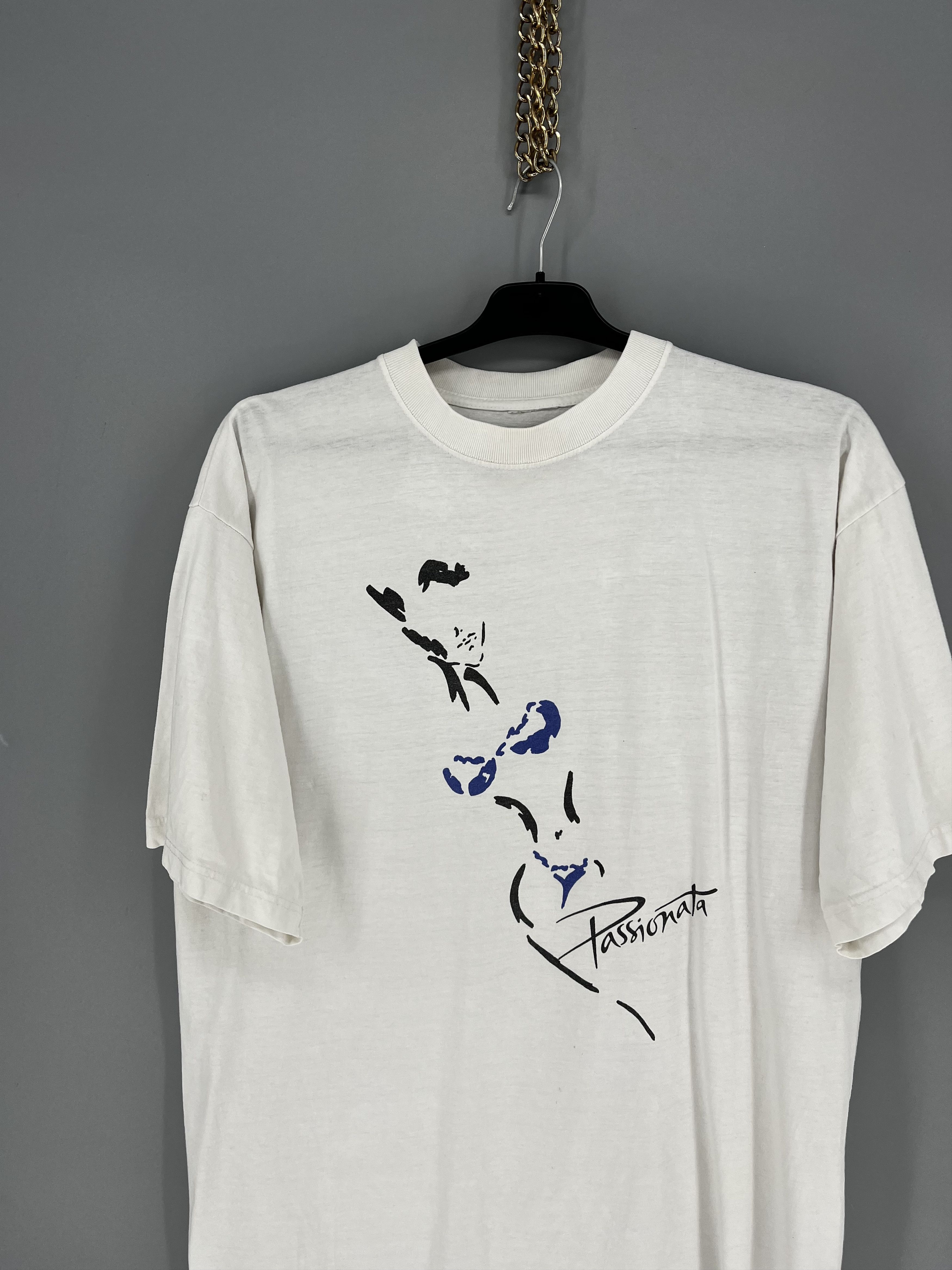 Band Tees Vintage Passionata Graphic Tee White Double Stitch T-Shirt Size US XL / EU 56 / 4 - 6 Thumbnail