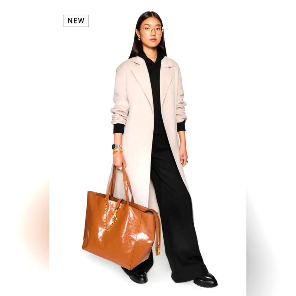 Designer Rebecca Minkoff Double Face Wool Belted Wrap Coat Size XL Size XL / US 12-14 / IT 48-50 - 1 Thumbnail