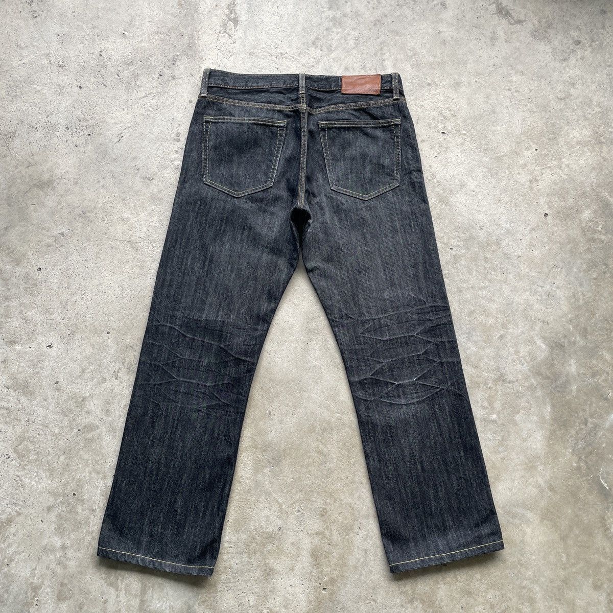 Japanese Brand W33x28.5💥 Vintage Japanese Brand Black Jeans Pants Denim Size US 33 - 2 Thumbnail