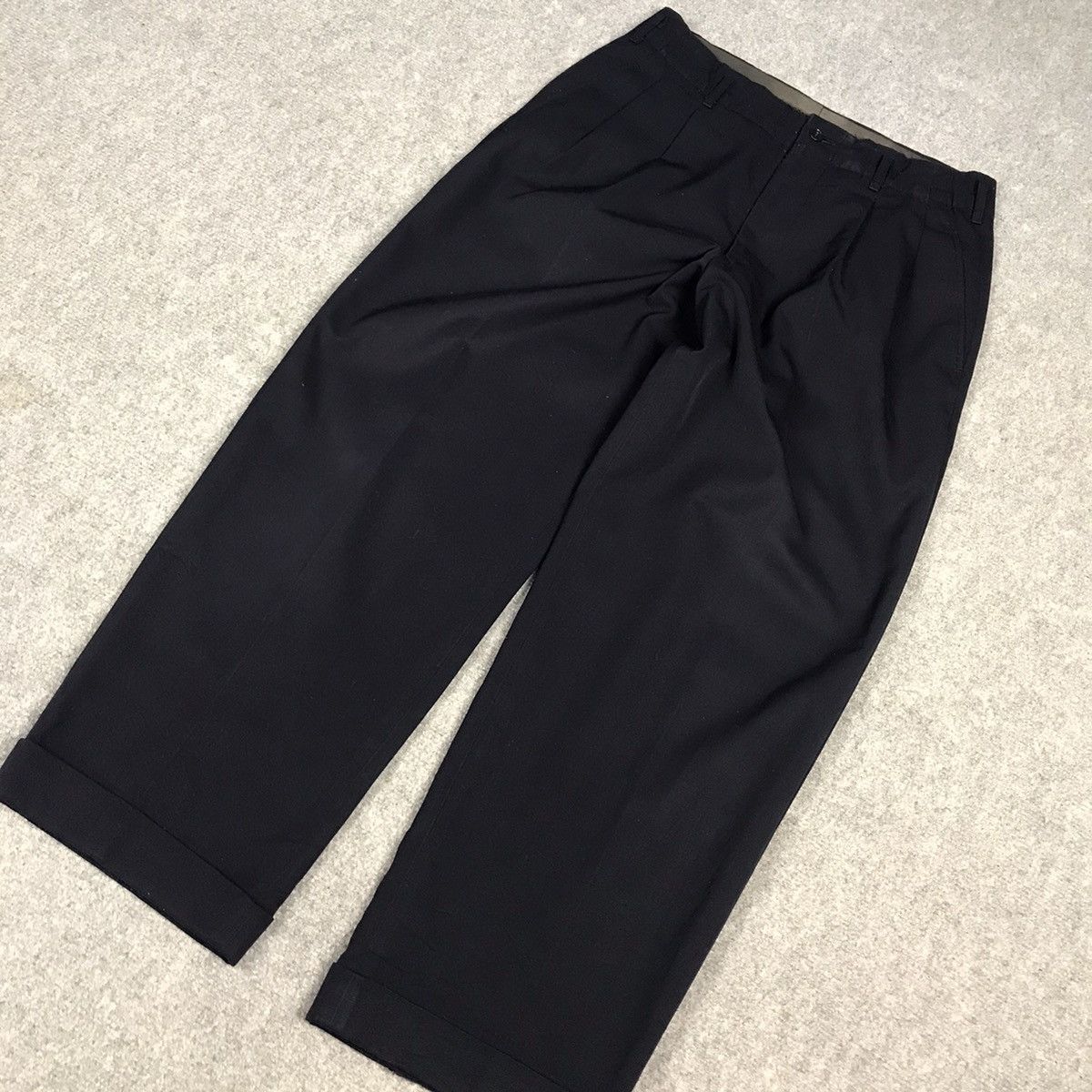 Yohji Yamamoto YOHJI YAMAMOTO NAVY TROUSERS CLASSIC PANTS Size US 29 - 4 Thumbnail