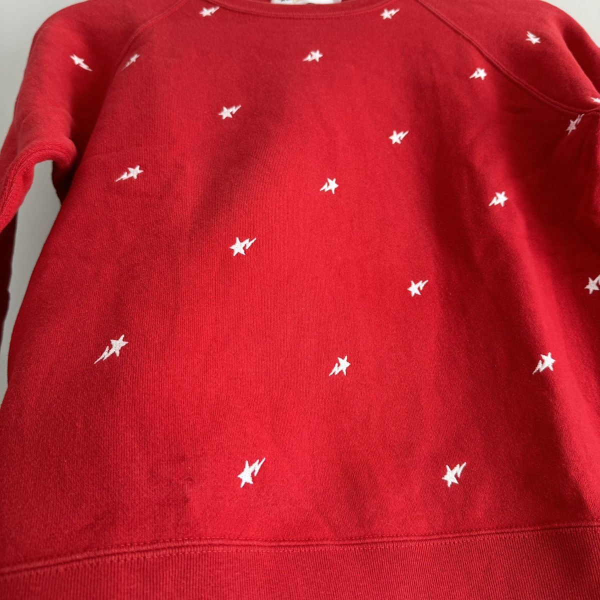 Bape × Nigo × Vintage Bape Sta Star Pattern Cropped Crewneck Sweatshirt Size XS / US 0-2 / IT 36-38 - 4 Thumbnail