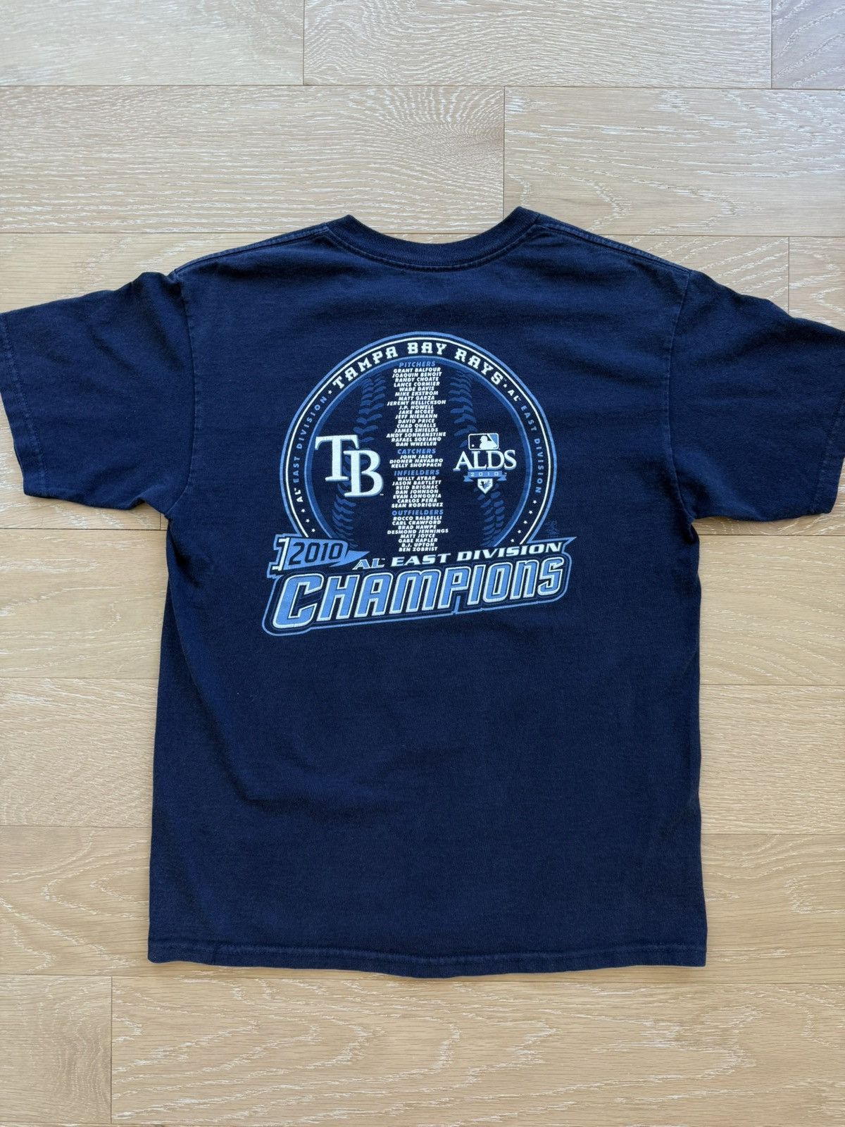 Majestic 2010 Tampa Bay Rays Baseball MLB AL East Champions Shirt Size L / US 10 / IT 46 - 5 Thumbnail