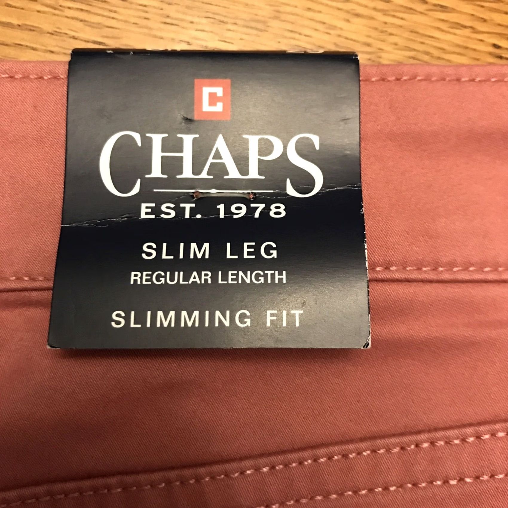 Chaps Chaps Pants Womens 8 Pink Slim Straight Mid Rise NWT Dress Workwear Easy Care Stretch Flat Front Pocket Size 30" / US 8 / IT 44 - 7 Thumbnail