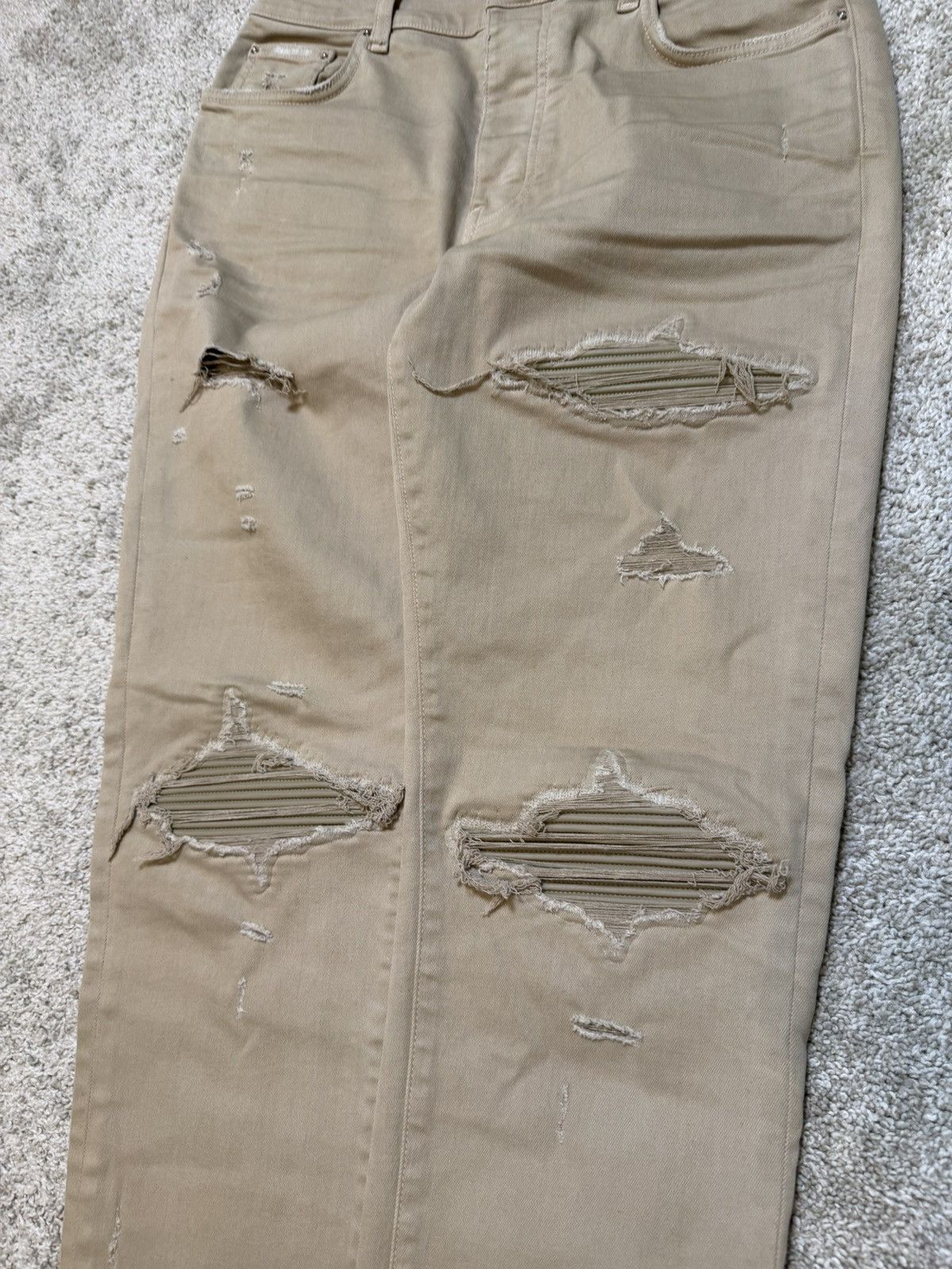 Amiri Amiri MX1 Jeans Khaki Size US 32 / EU 48 - 3 Thumbnail