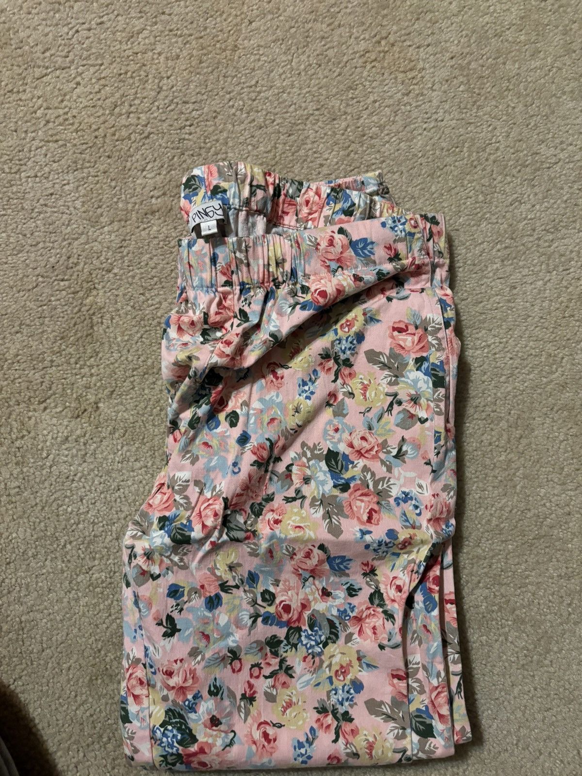 Other PINGY Pink Floral Pants Size US 34 / EU 50 - 2 Thumbnail