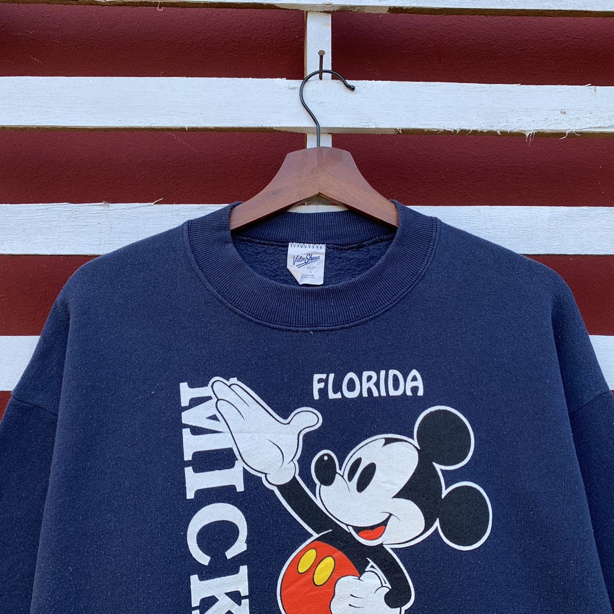 Cartoon Network × Disney × Velva Sheen Vintage 90s Velva Sheen Mickey Florida Sweatshirt Size US M / EU 48-50 / 2 - 3 Thumbnail