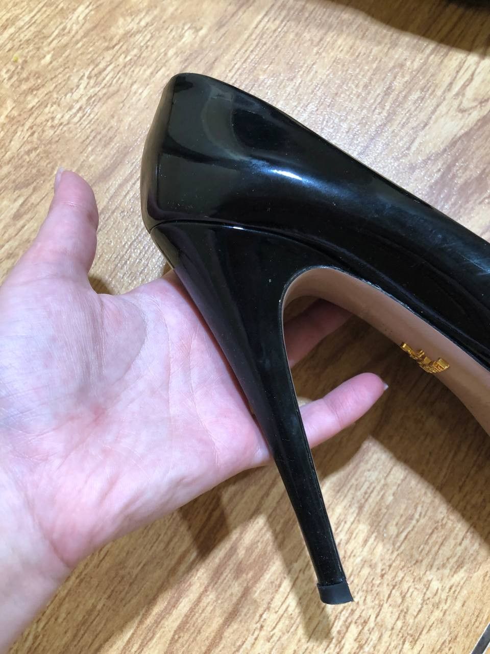 Prada Vintage Prada Black High Heels Size 38.5 Size US 8.5 / IT 38.5 - 7 Thumbnail
