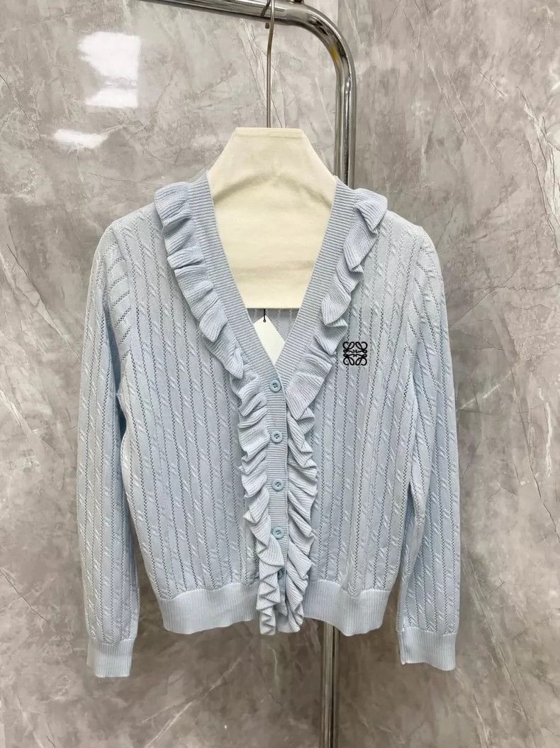 Loewe Loewe Wooden ear v-neck knit cardigan Size S / US 4 / IT 40 - 2 Thumbnail