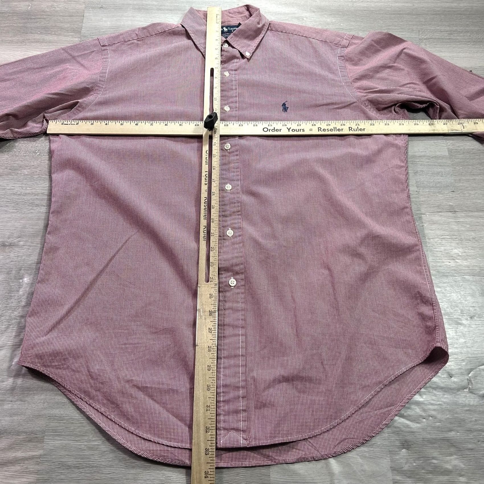 Ralph Lauren Ralph Lauren Yarmouth Shirt Mens M Red Check Long Sleeve Button-Down Cotton Polo Pony Embroidered Size US M / EU 48-50 / 2 - 6 Thumbnail