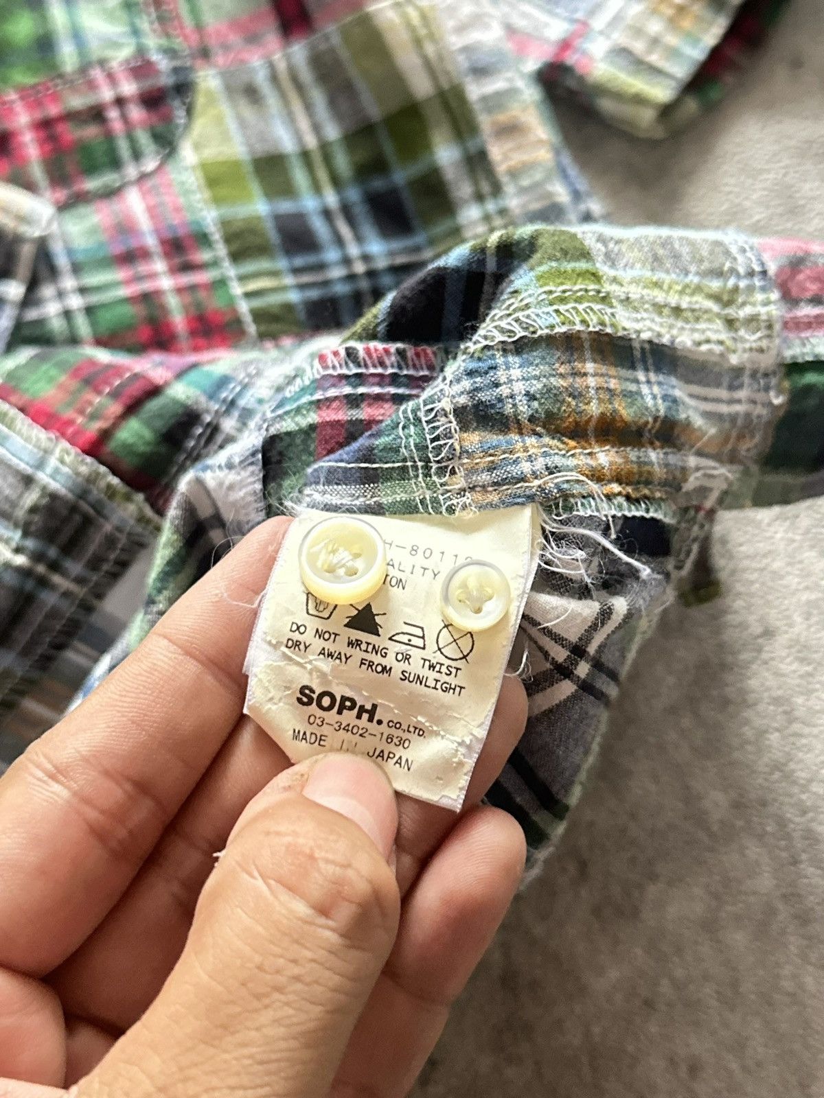 Sophnet. 2000s Japanese Sophnet. Patchwork Button Up Shirt Size US S / EU 44-46 / 1 - 7 Thumbnail