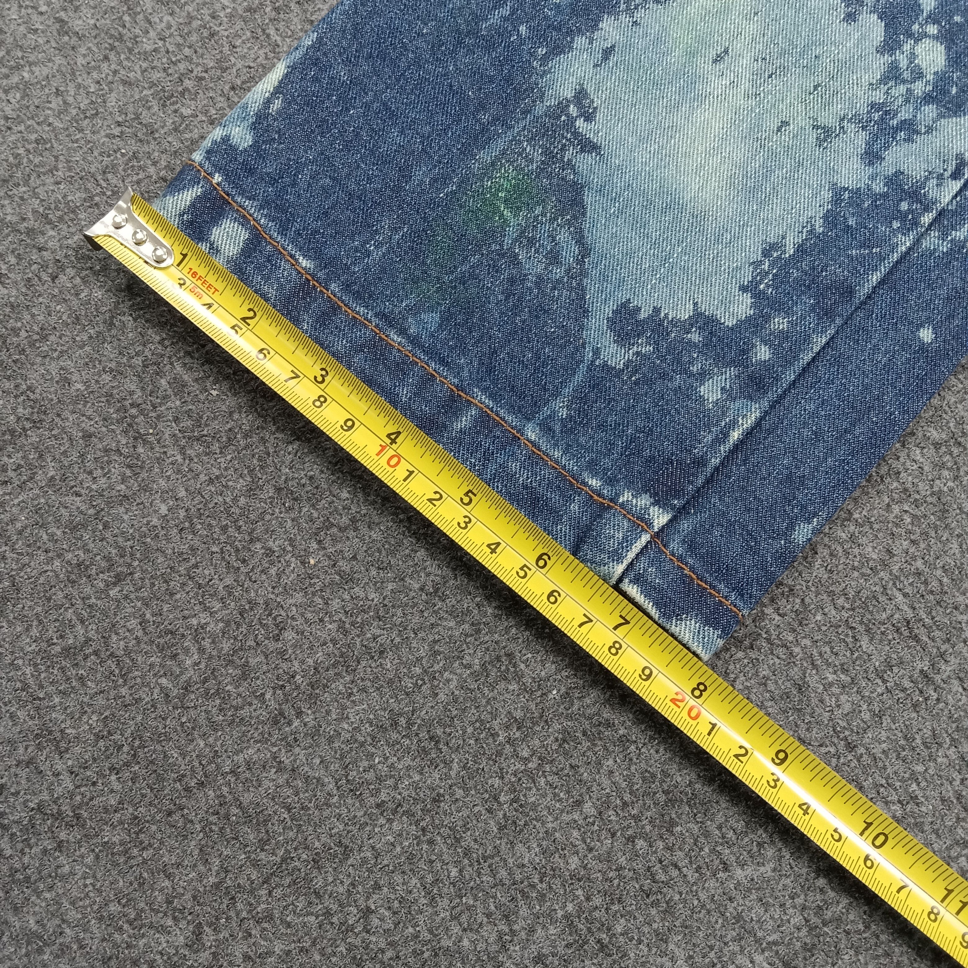 Vintage D/EX Denim Exchange Distressed Paint Jeans C272N2 Size US 33 - 14 Thumbnail