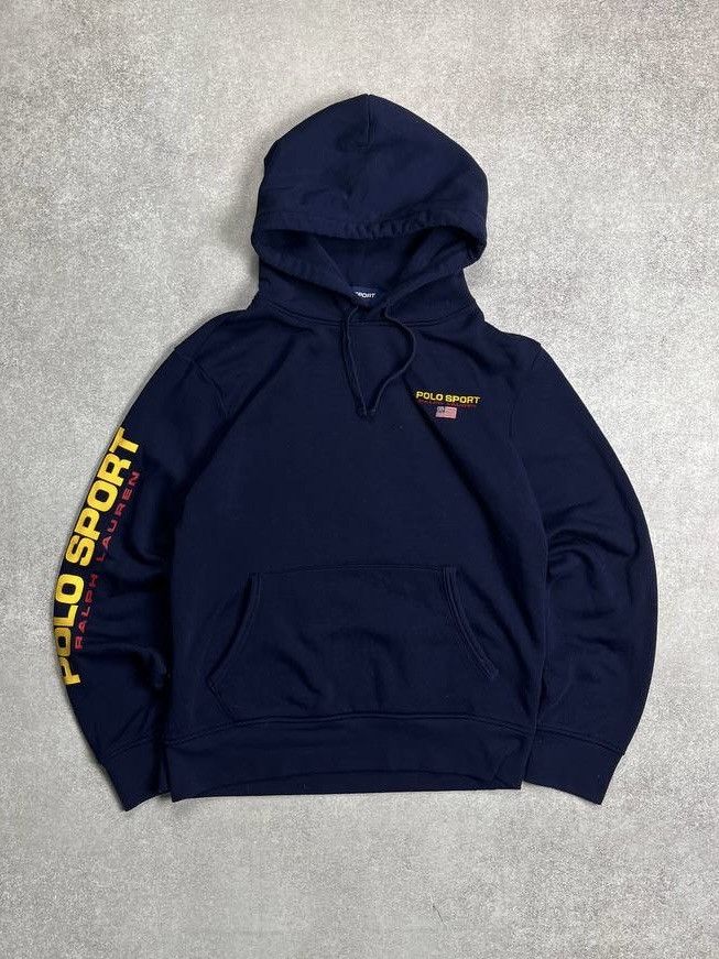 Vintage Polo Ralph Lauren Sport Boxy Hoodie Y2K M