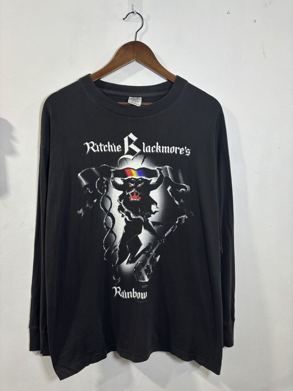 Band Tees × Vintage Vintage 90’s Ritchie Blackmore Longsleeve Tshirt Size US L / EU 52-54 / 3 - 1 Thumbnail
