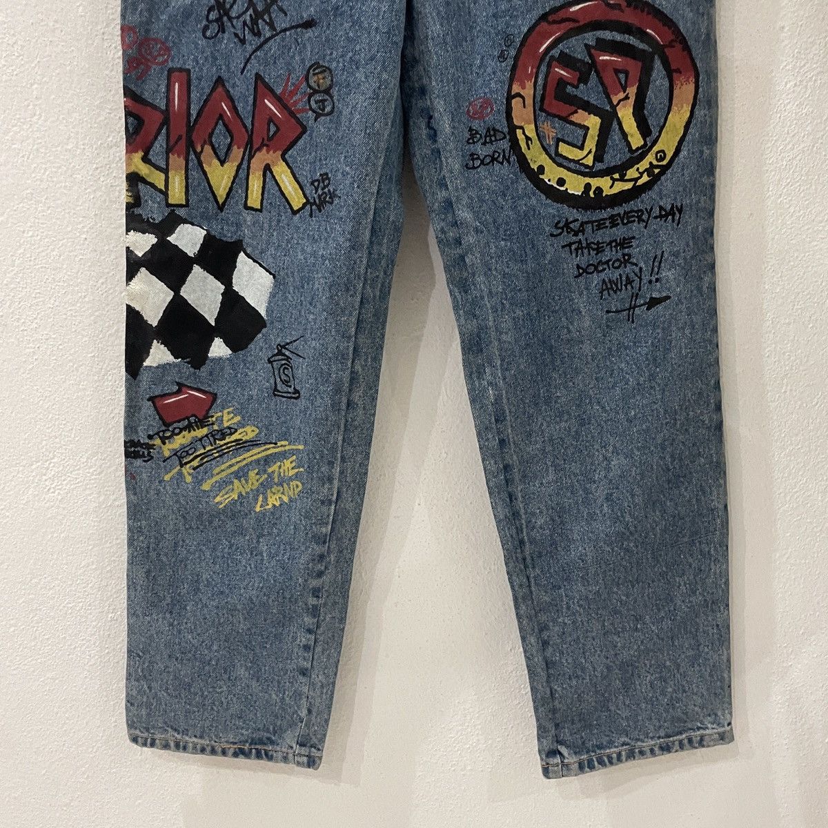 Japanese Brand Vintage Superior Skate Denim Jeans Size US 28 / EU 44 - 4 Thumbnail