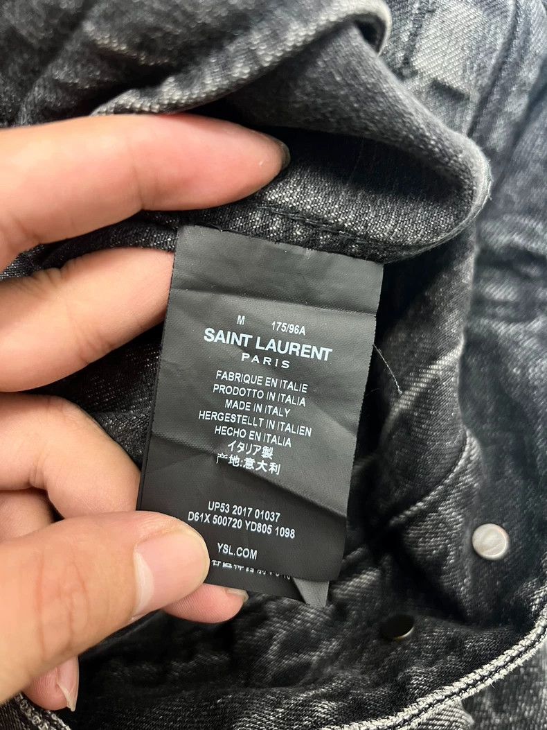 Yves Saint Laurent Saint laurent 18 Spring/Summer Smoky Black Water Ripple Was Size US M / EU 48-50 / 2 - 5 Thumbnail