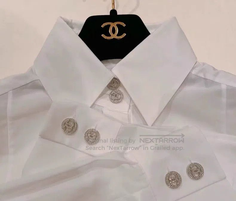 Chanel Chanel 21C rhinestone button shirt Size XS / US 0-2 / IT 36-38 - 8 Thumbnail
