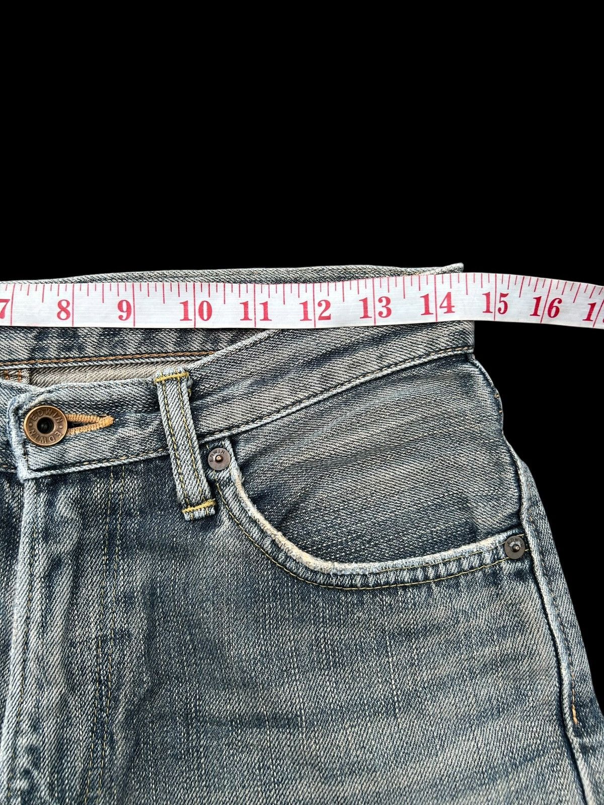Japanese Brand × Kapital × Vintage Rusty Edwin Selvedge Distressed Denim Jeans Mudwash Size US 29 - 10 Thumbnail