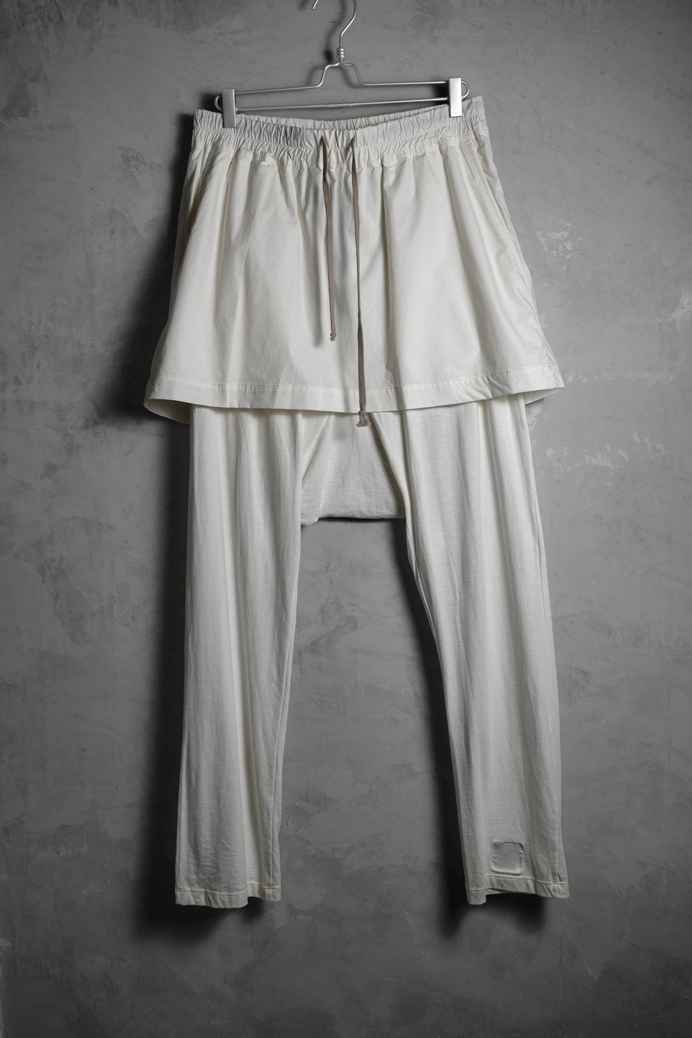 Rick Owens Drkshdw Rick Owens DRKSHDW Layered Skirt Sarouel Pants - Milk Size US 32 / EU 48 - 1 Thumbnail