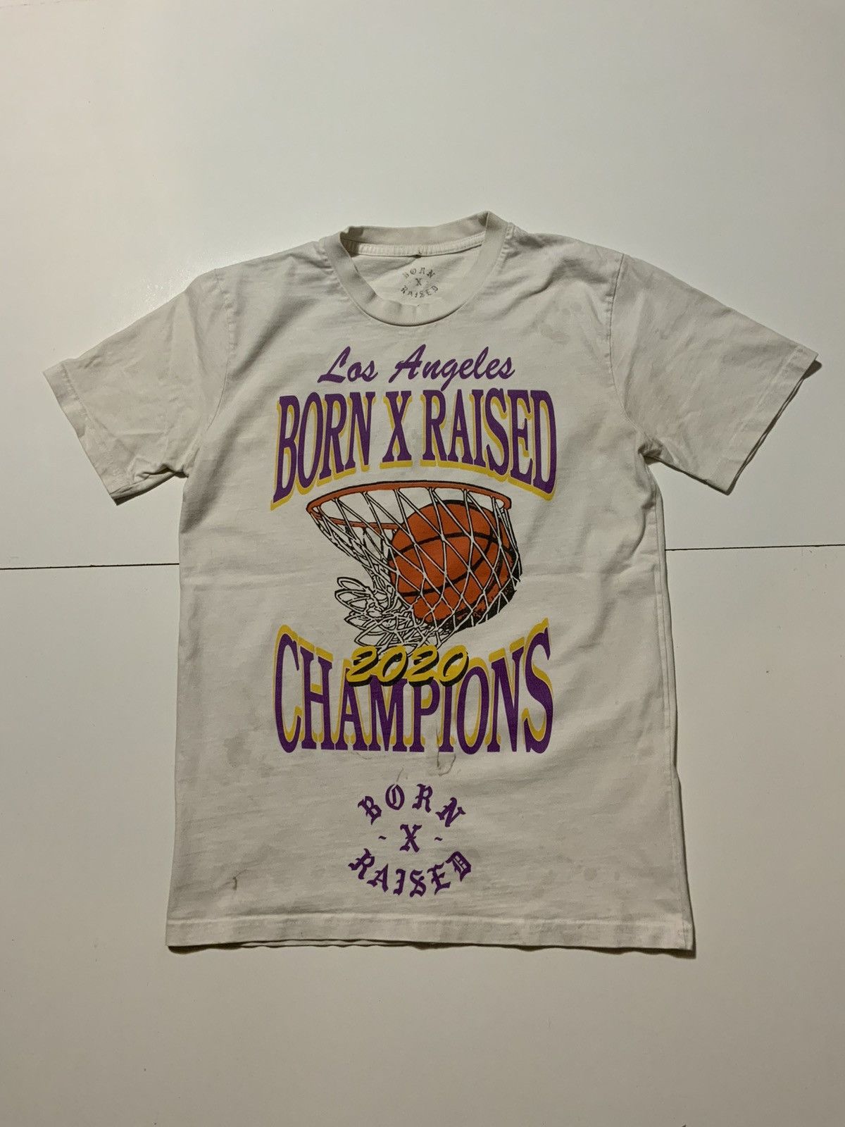 Born X Raised × NBA Born X Raised Los Angeles Lakers Champions Basketball TShirt Size US S / EU 44-46 / 1 - 1 Thumbnail