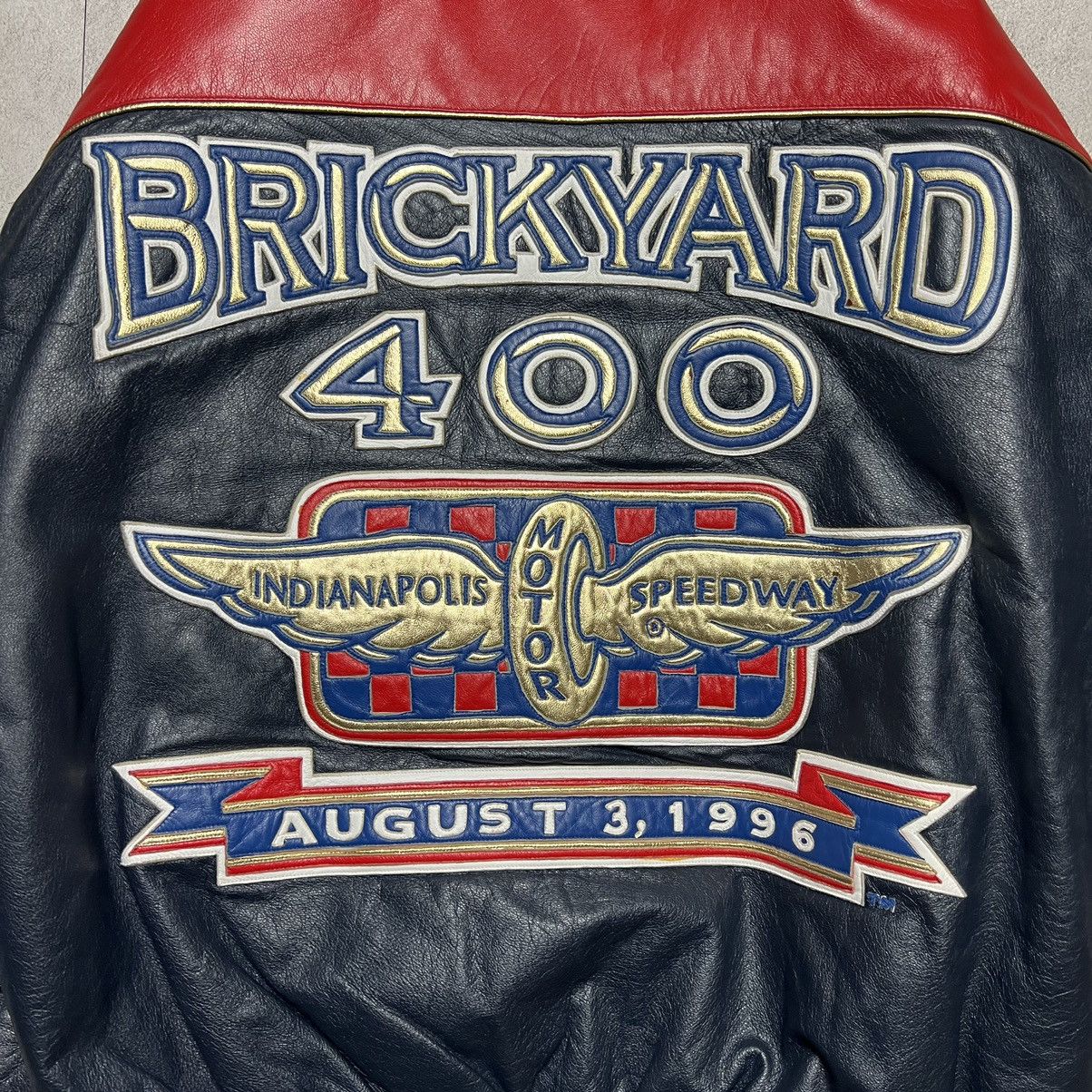 Jeff Hamilton Jeff Hamilton BRICK YARD 400 Virsity Leather Jacket Size US L / EU 52-54 / 3 - 4 Thumbnail