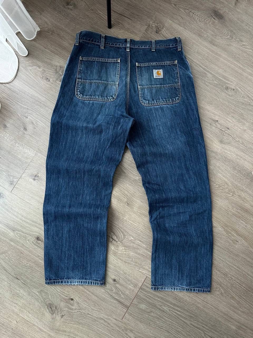 Carhartt × Carhartt Wip × Vintage Vintage Carhartt Simple Denim Distressed Faded Pants Size US 34 / EU 50 - 4 Thumbnail