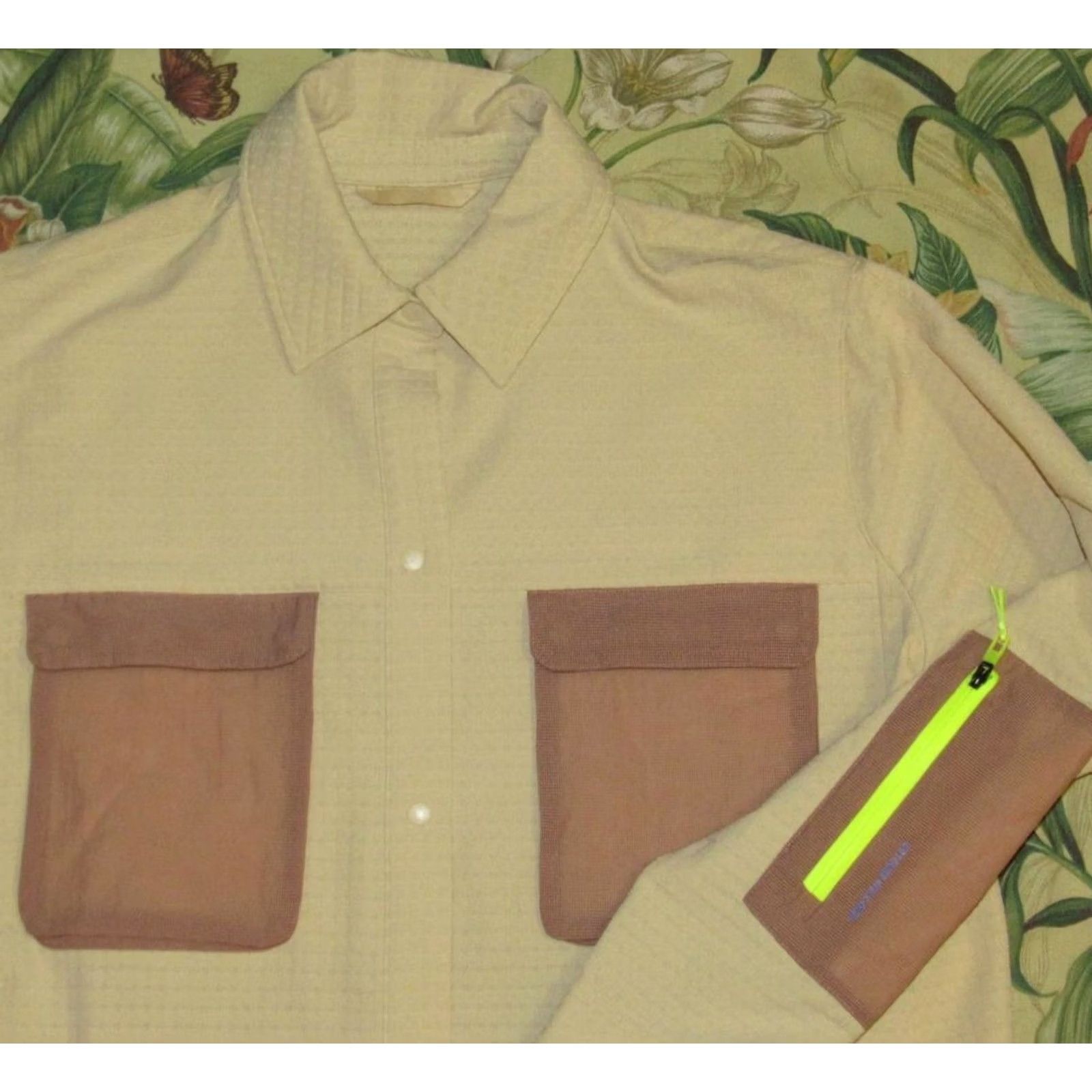 Lululemon LULULEMON Persecco Grid Fleece Long Sleeve Hiking Shirt 6 Womens Tan XS-6 Fit? Size M / US 6-8 / IT 42-44 - 2 Thumbnail