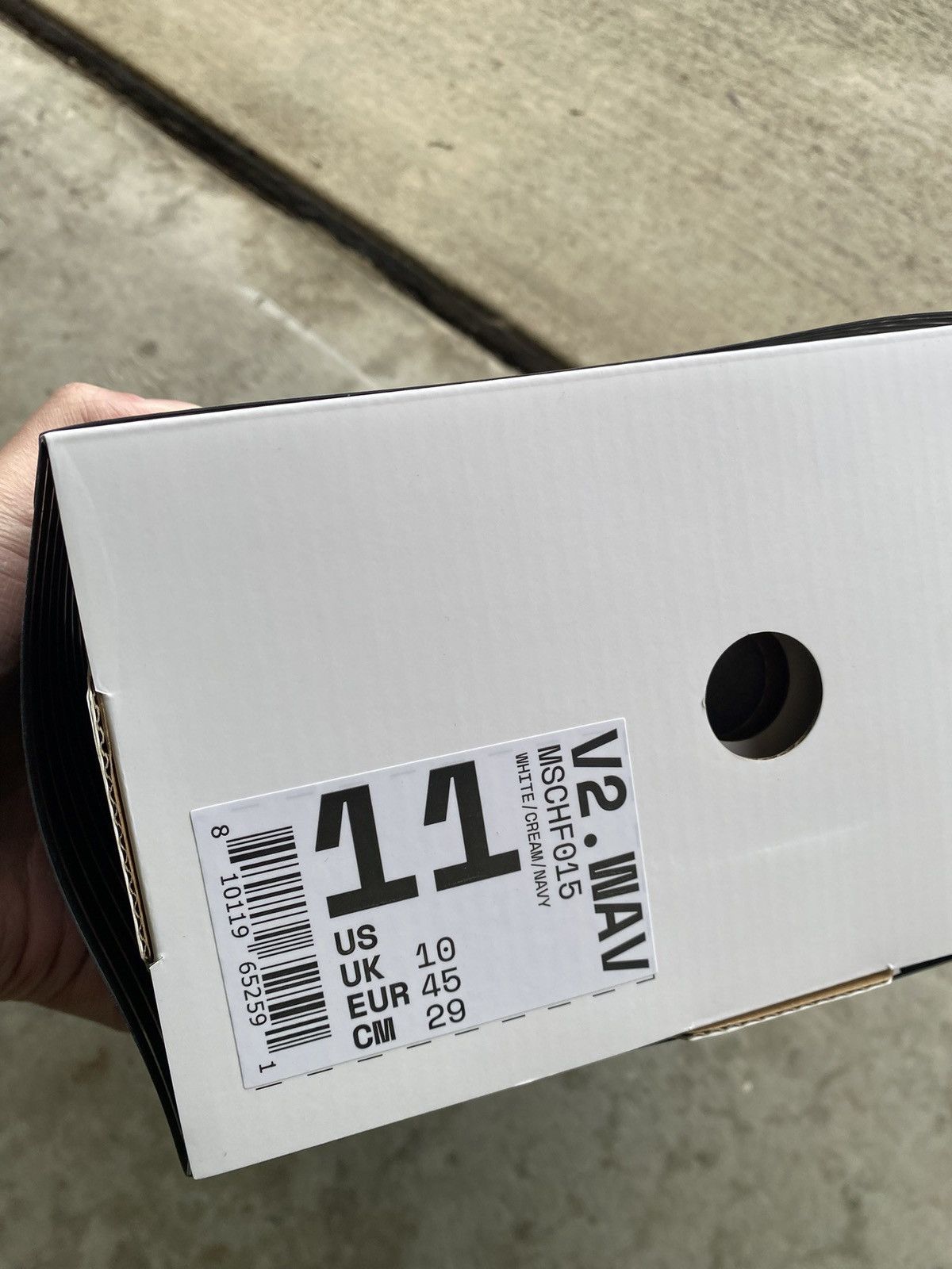 MSCHF MSCHF V2 Wav White Navy Size US 11 / EU 44 - 10 Thumbnail