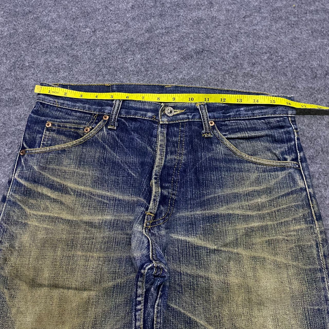 Japanese Brand 💥Best Offer💥Vintage Justin Jeans Distressed Denim Size US 33 - 4 Thumbnail