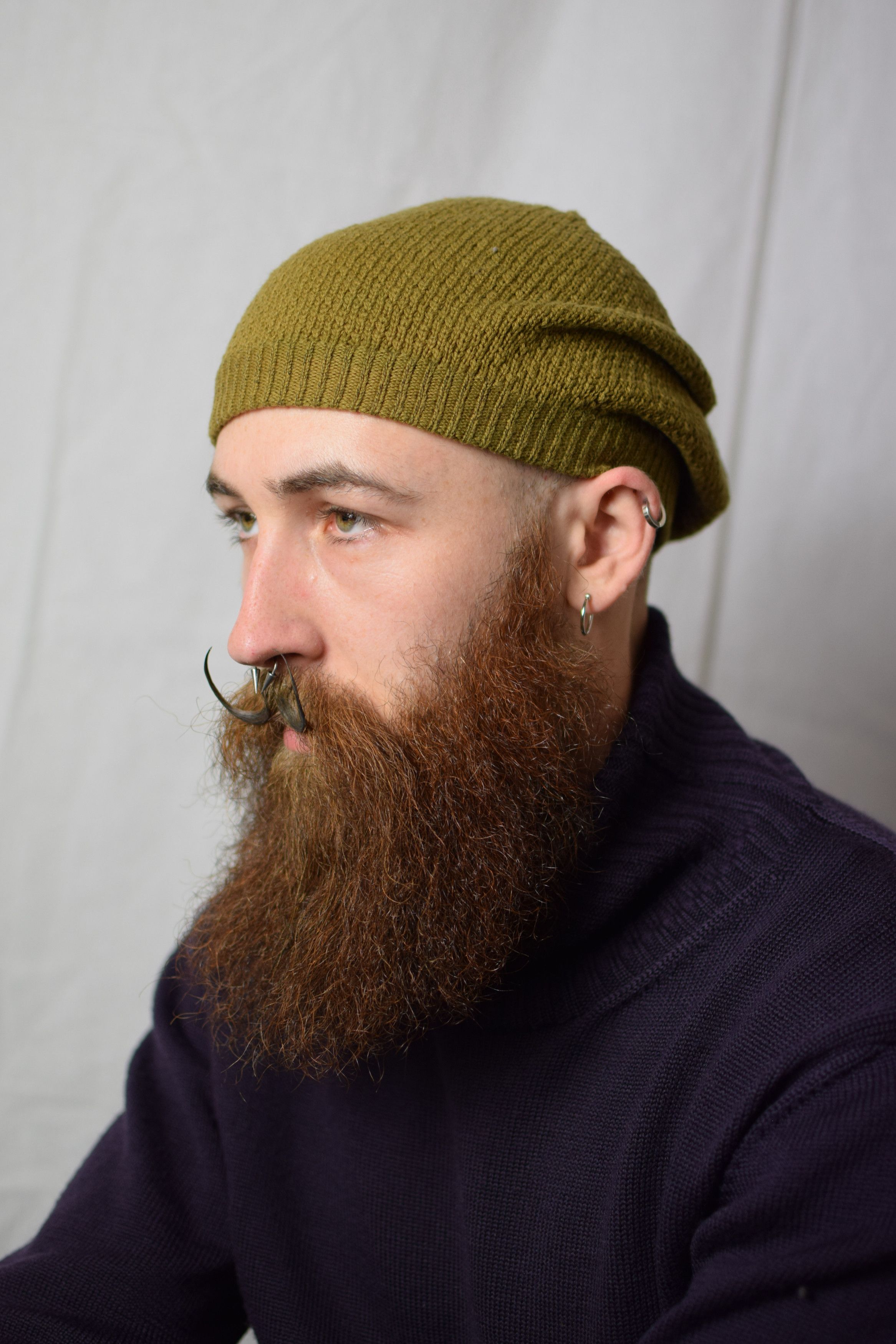 Yohji Yamamoto YYPH SS99 Khaki Knit Cap - HC-H01-056 Size ONE SIZE - 1 Thumbnail