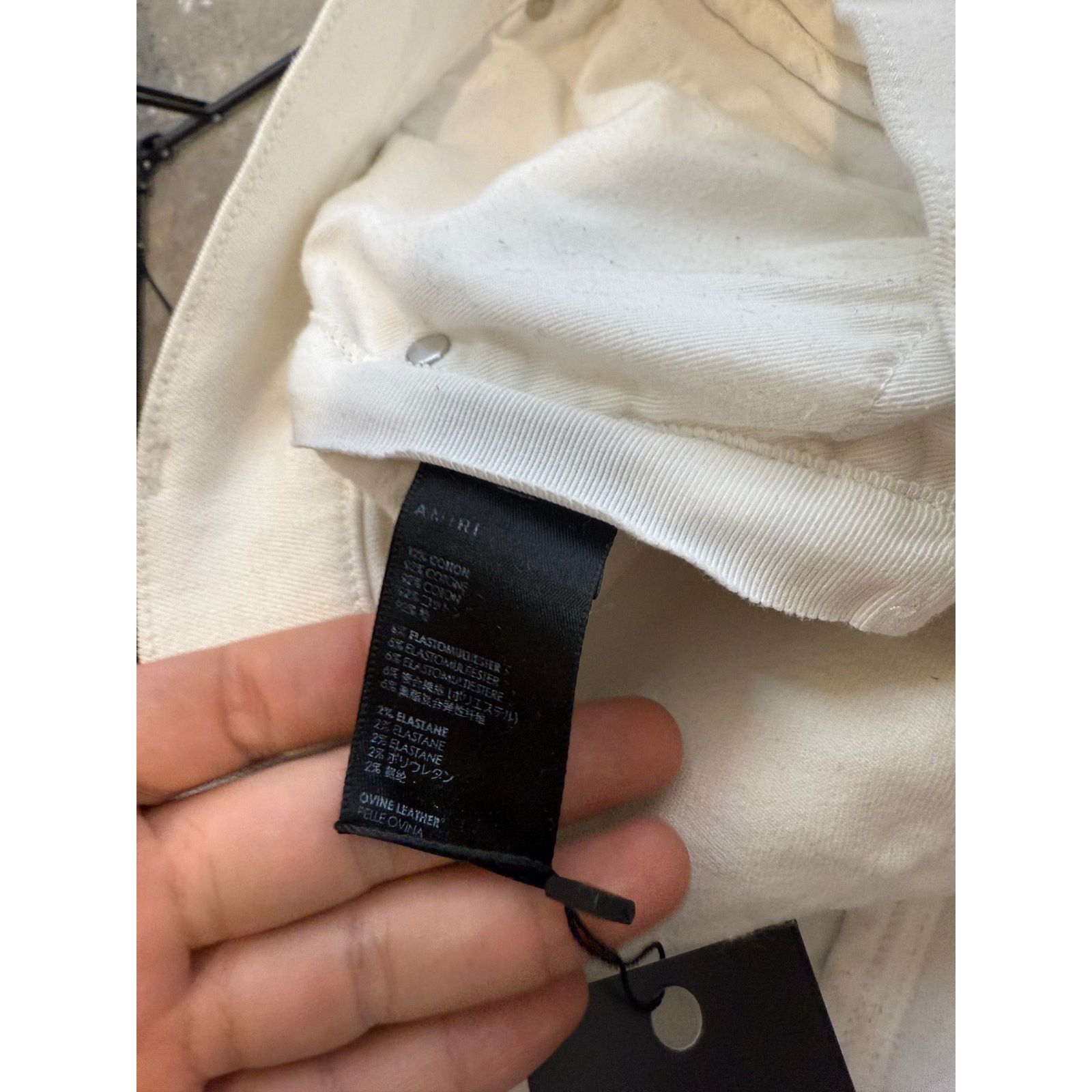 Amiri Amiri Jeans MX1 White Patch Used 33 Size US 33 - 3 Thumbnail