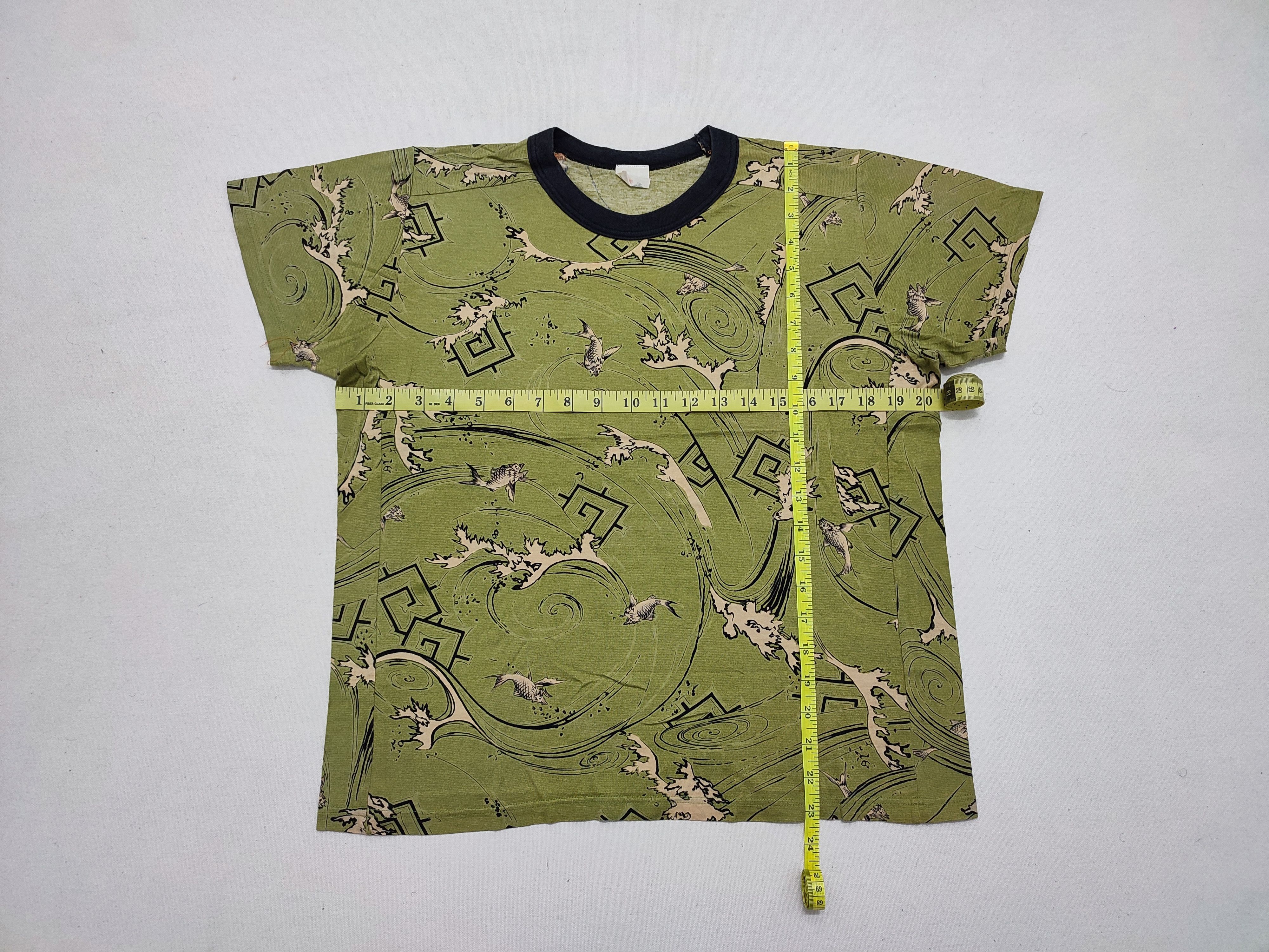 Dry Bones × Japanese Brand Dry Bones Japanese Art Koi Fish Crop Tee Size US M / EU 48-50 / 2 - 3 Thumbnail