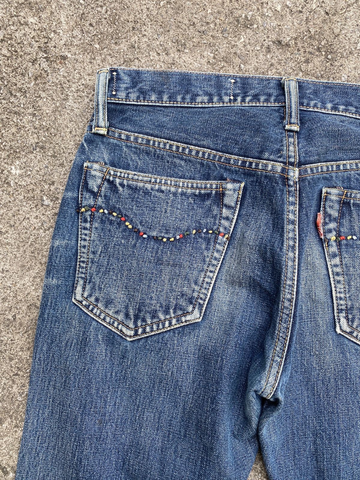 Japanese Brand × Kapital × Kapital Kountry Kapital Japan Flare Denim Blue Faded Design Size US 28 / EU 44 - 12 Thumbnail