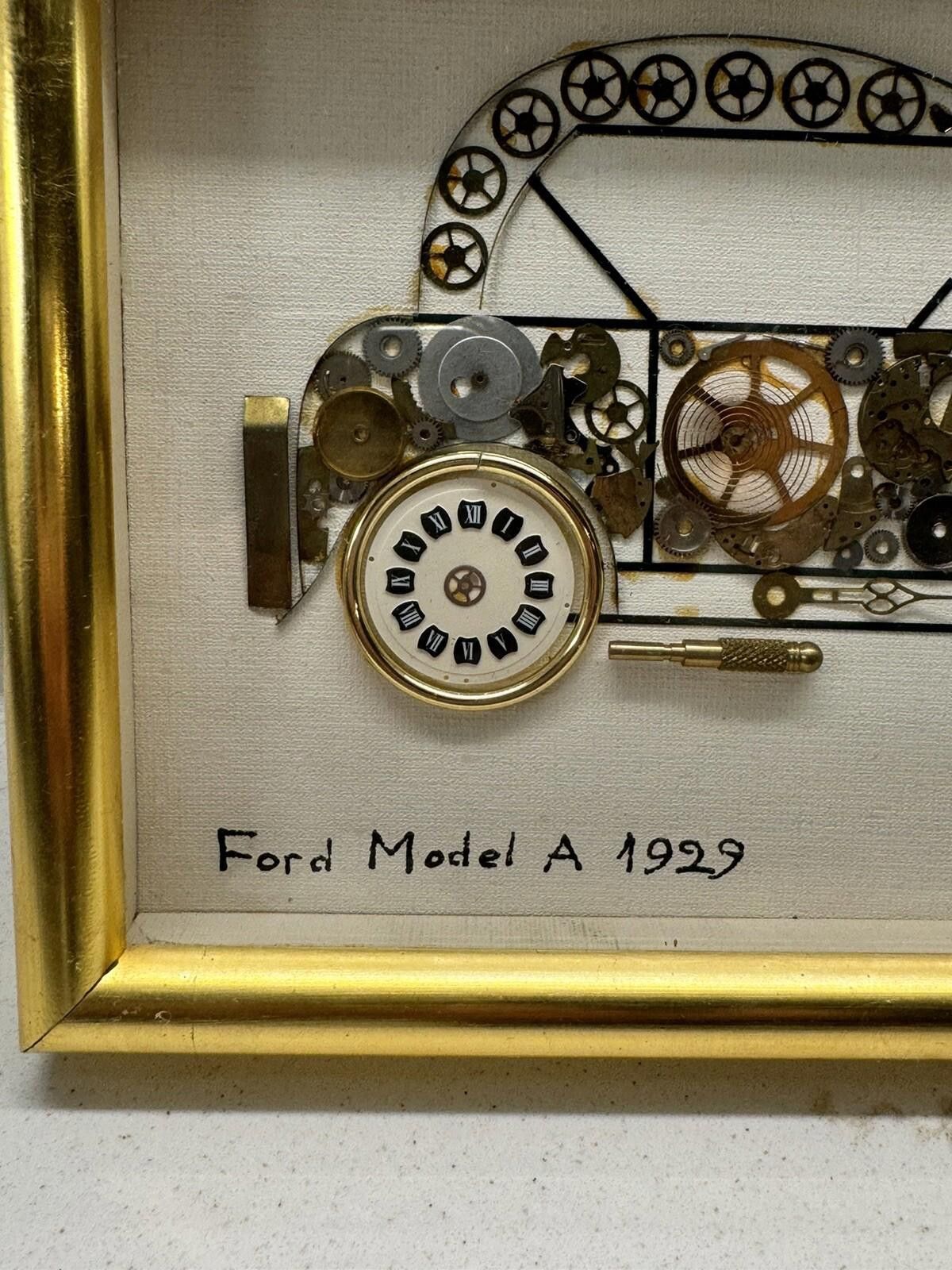Designer Ford Model A 1929 L'kersh Horological Collage England 1975 Size ONE SIZE - 4 Thumbnail