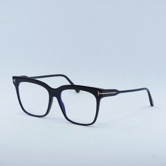 image of New Tom Ford Ft5768-B 001 Shiny Black Eyeglasses, Women's