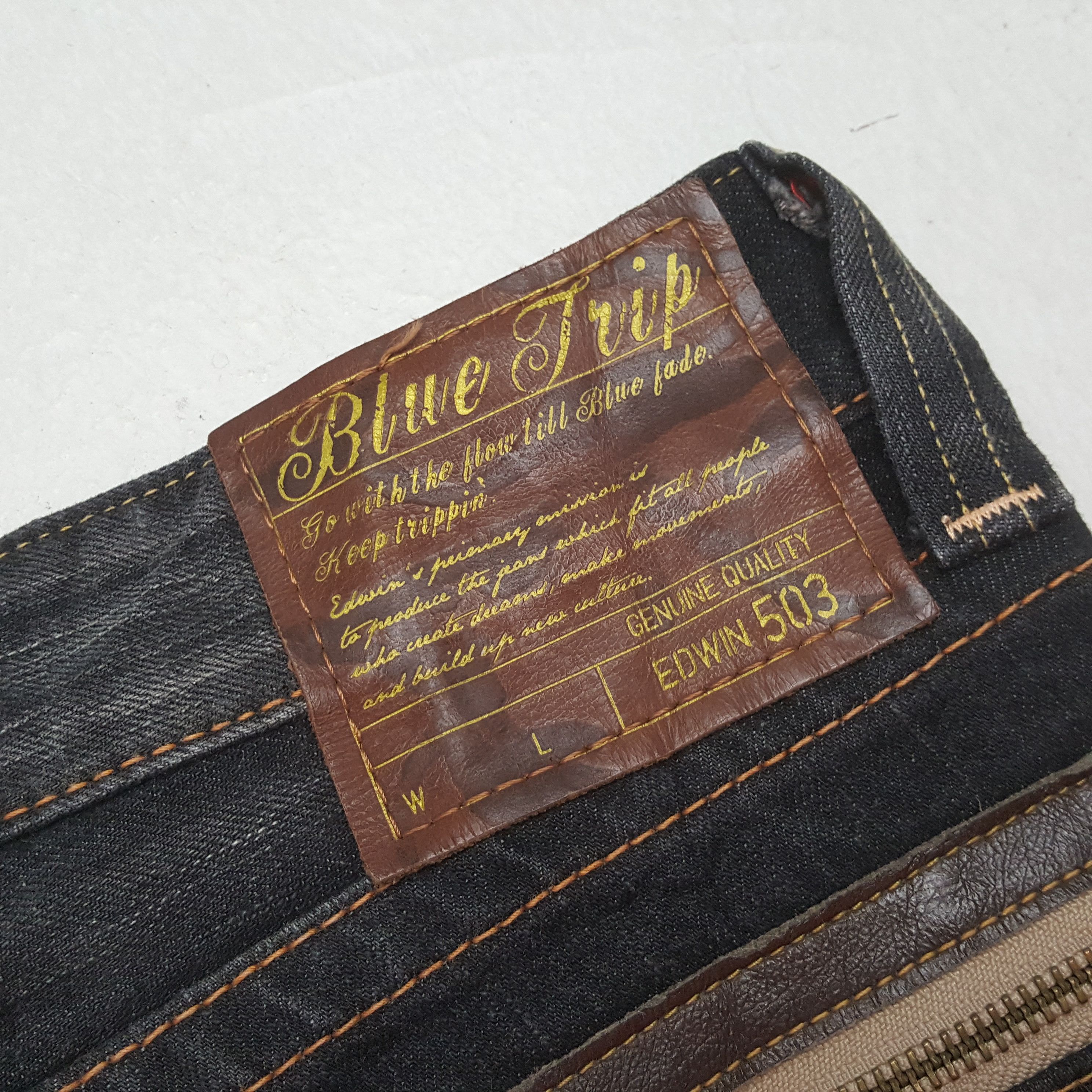 Edwin Vintage Edwin 503 American Distressed Style Jeans RR30 Size US 28 / EU 44 - 15 Thumbnail