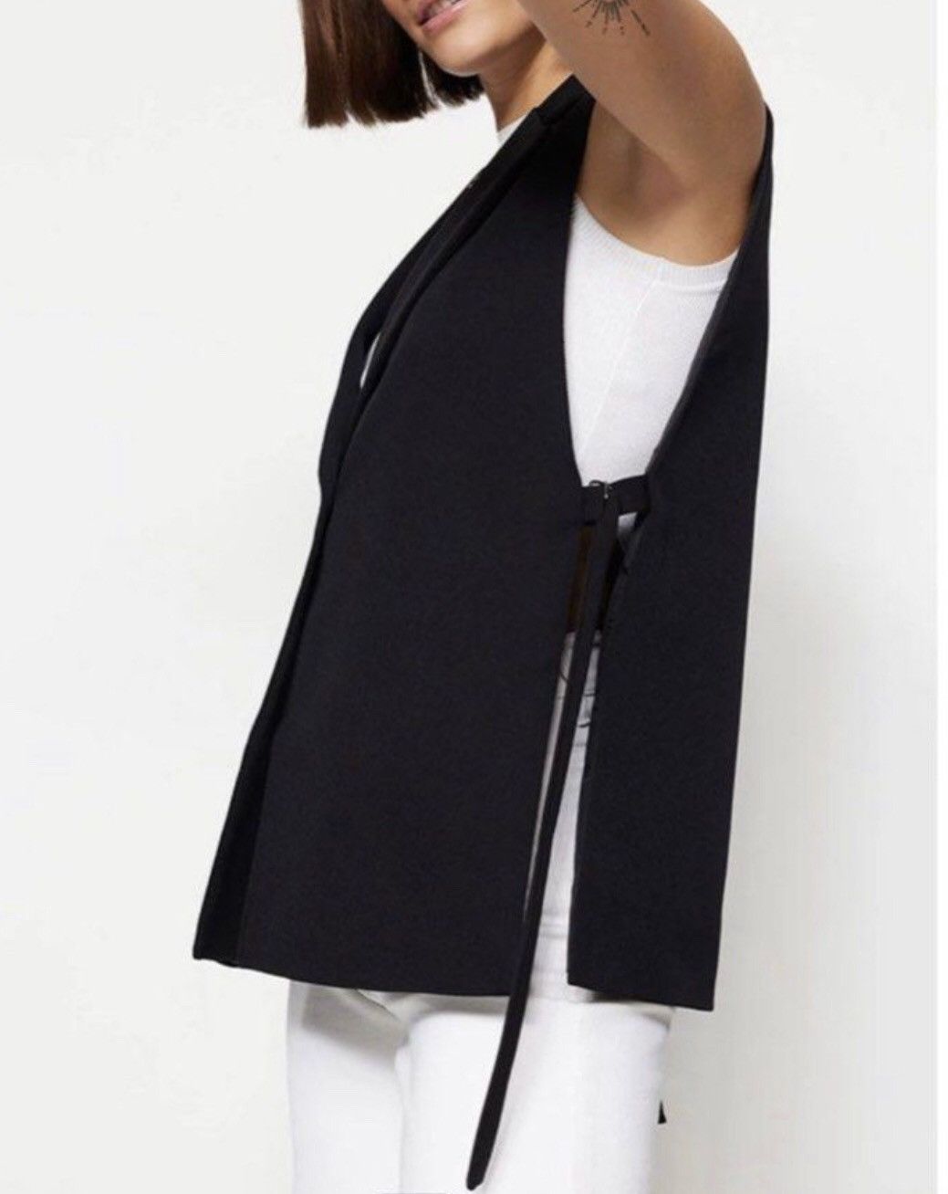 Zara Zara Open Side Long Vest Designed Blazer Vest Jacket Size M / US 6-8 / IT 42-44 - 15 Thumbnail