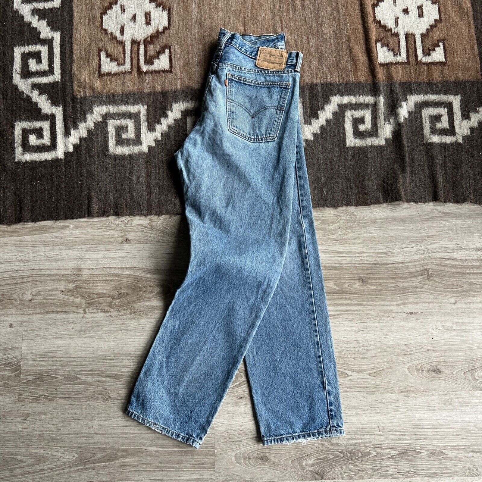 Jean Levi's 615 Orange Tab Vintage Blue Denim Jeans 8739AC Size US 34 / EU 50 - 1 Thumbnail