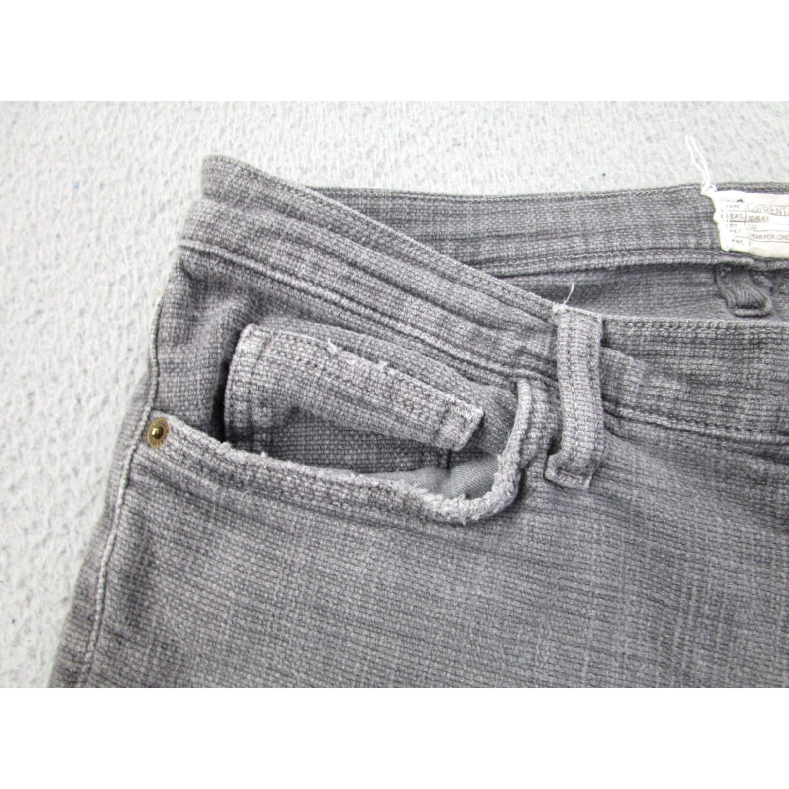 Vintage Current Elliott Pants Womens 32 Ankle Chino Boho Workwear Donegal Tweed Weave Size 24" / US 00 / IT 34 - 3 Thumbnail