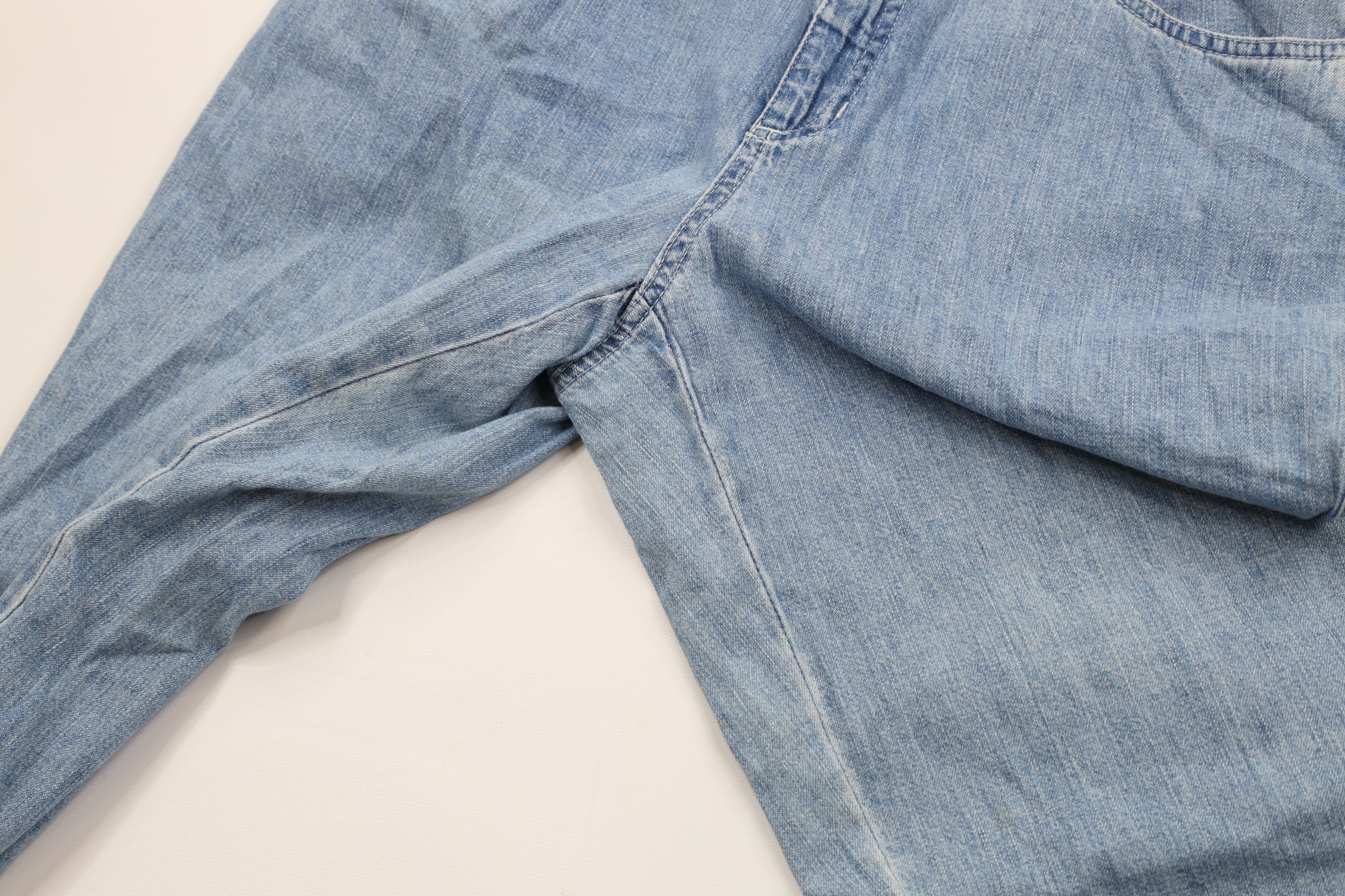 Vintage Vintage 90s Streetwear Tapered Leg Denim Jeans Pants Blue Size 30" / US 8 / IT 44 - 5 Thumbnail