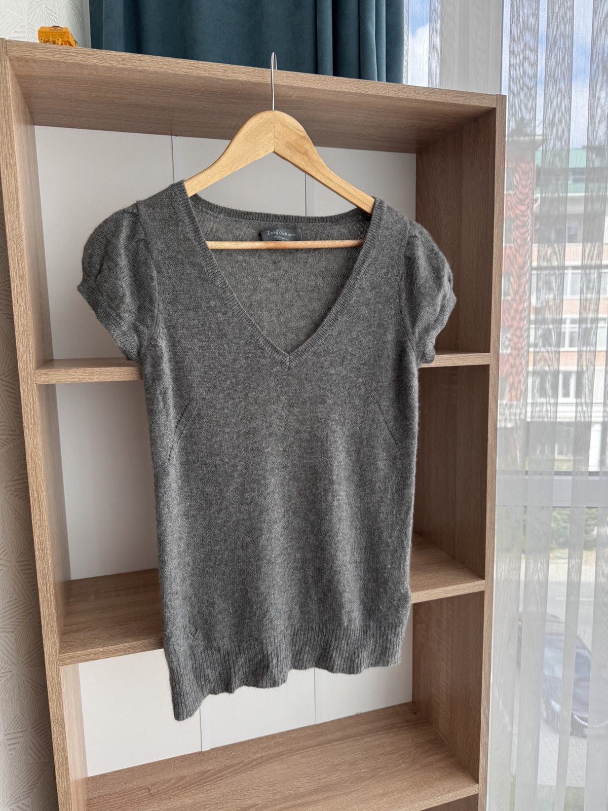 Vintage × Zadig & Voltaire Vintage Zadig & Voltaire Cashmere W’ Luxury Grey Vest Size S / US 4 / IT 40 - 4 Thumbnail