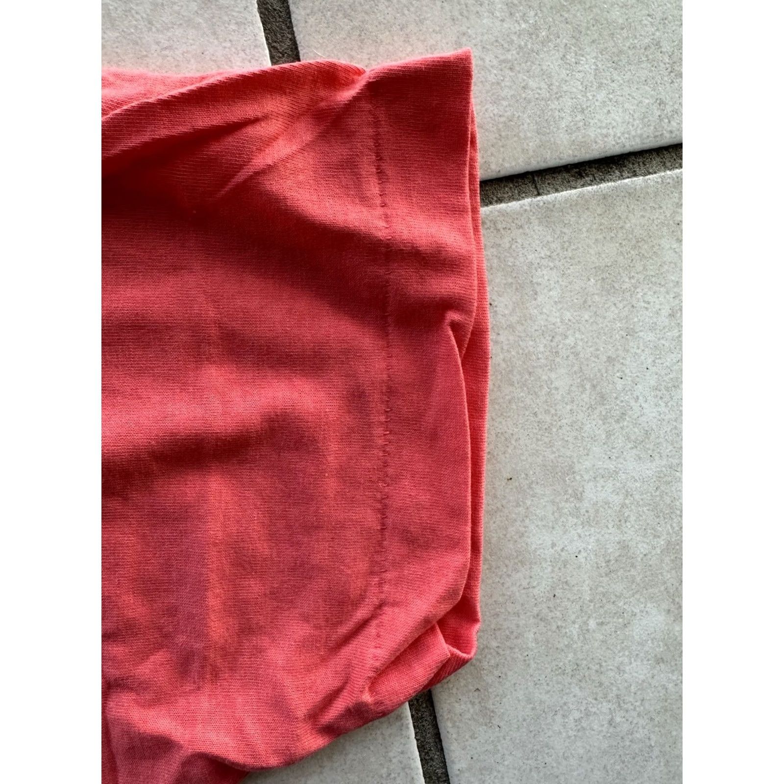 Vintage VINTAGE Screen Stars T-Shirt Coral 80s 90s Single Stitch Made In USA L Mens Size US L / EU 52-54 / 3 - 4 Thumbnail