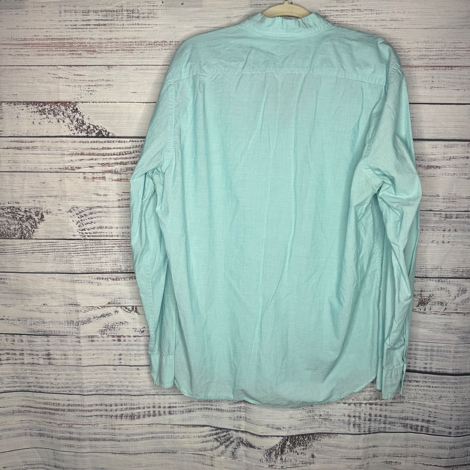 J.Crew J. Crew Long Sleeve Light Blue Mens Button Down Shirt XL Size US XL / EU 56 / 4 - 3 Thumbnail