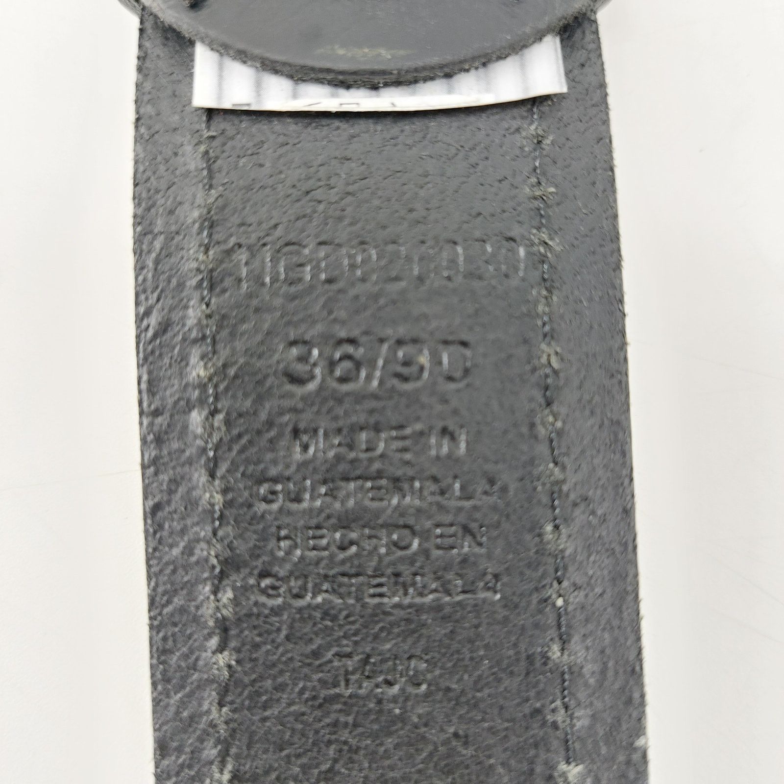 Dickies Dickies Black Men's Leather Belt Size 36 Workwear Streetwear Size 36 - 10 Thumbnail