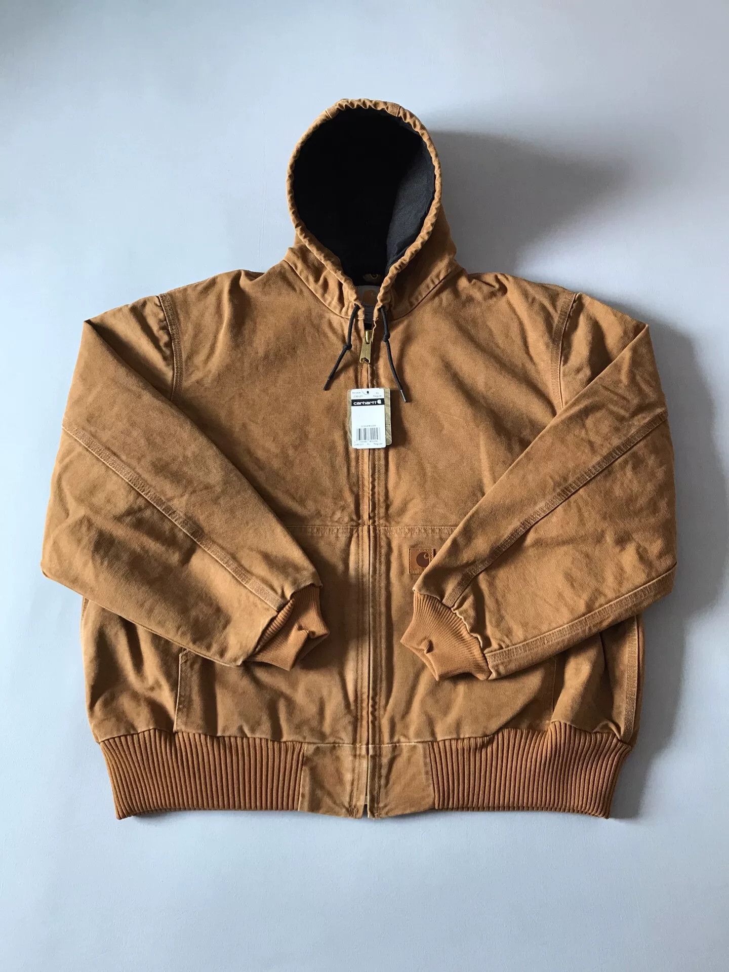 Carhartt Carhartt J130 Brown Hooded Work Jacket Size US XL / EU 56 / 4 - 1 Thumbnail