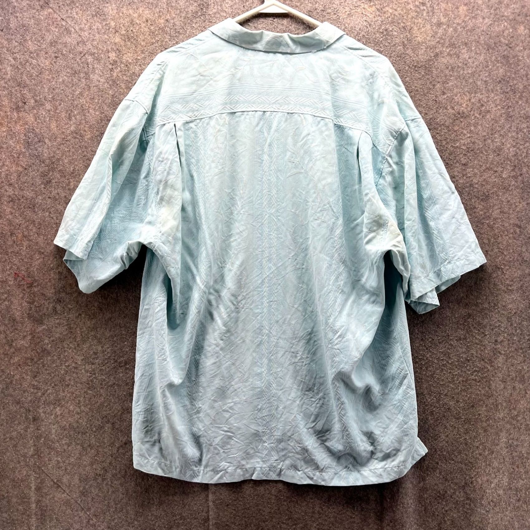 Tommy Bahama Tommy Bahama Shirt Men XL Blue Button-Down Silk Stripe Embroidery Tropic Camp Casual Formal Workwear Size US XL / EU 56 / 4 - 2 Thumbnail