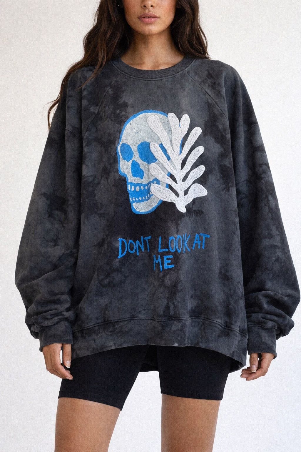 Lost Daze Lost Daze CA Don’t Look At Me Skull Sweatshirt Size L Size US L / EU 52-54 / 3 - 2 Thumbnail