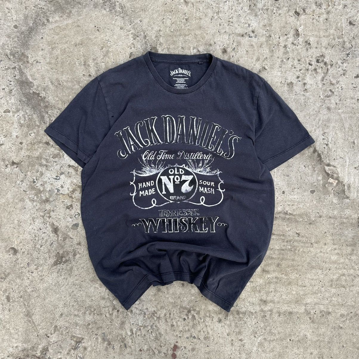 Japanese Brand Vintage Japanese Style Adult Jack Daniel’s T-shirts Big Logo Size US M / EU 48-50 / 2 - 1 Thumbnail