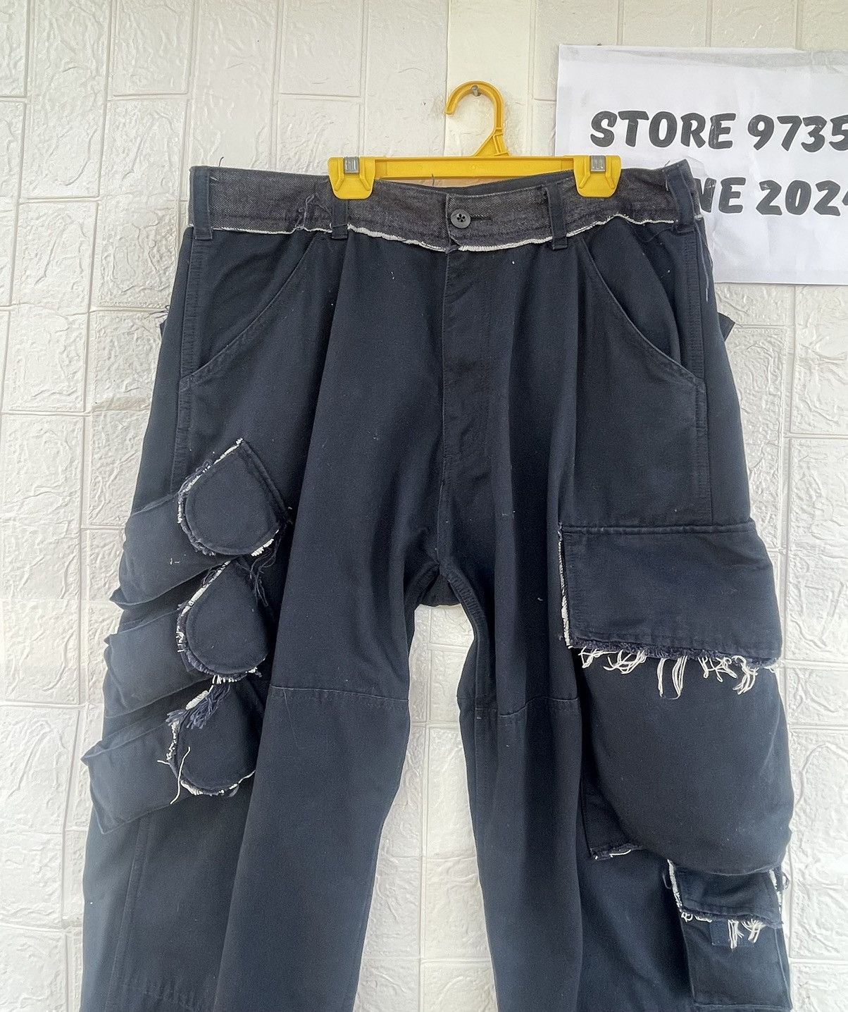Japanese Brand Vintage Pacthwork Cargo Pant Size US 36 / EU 52 - 5 Thumbnail