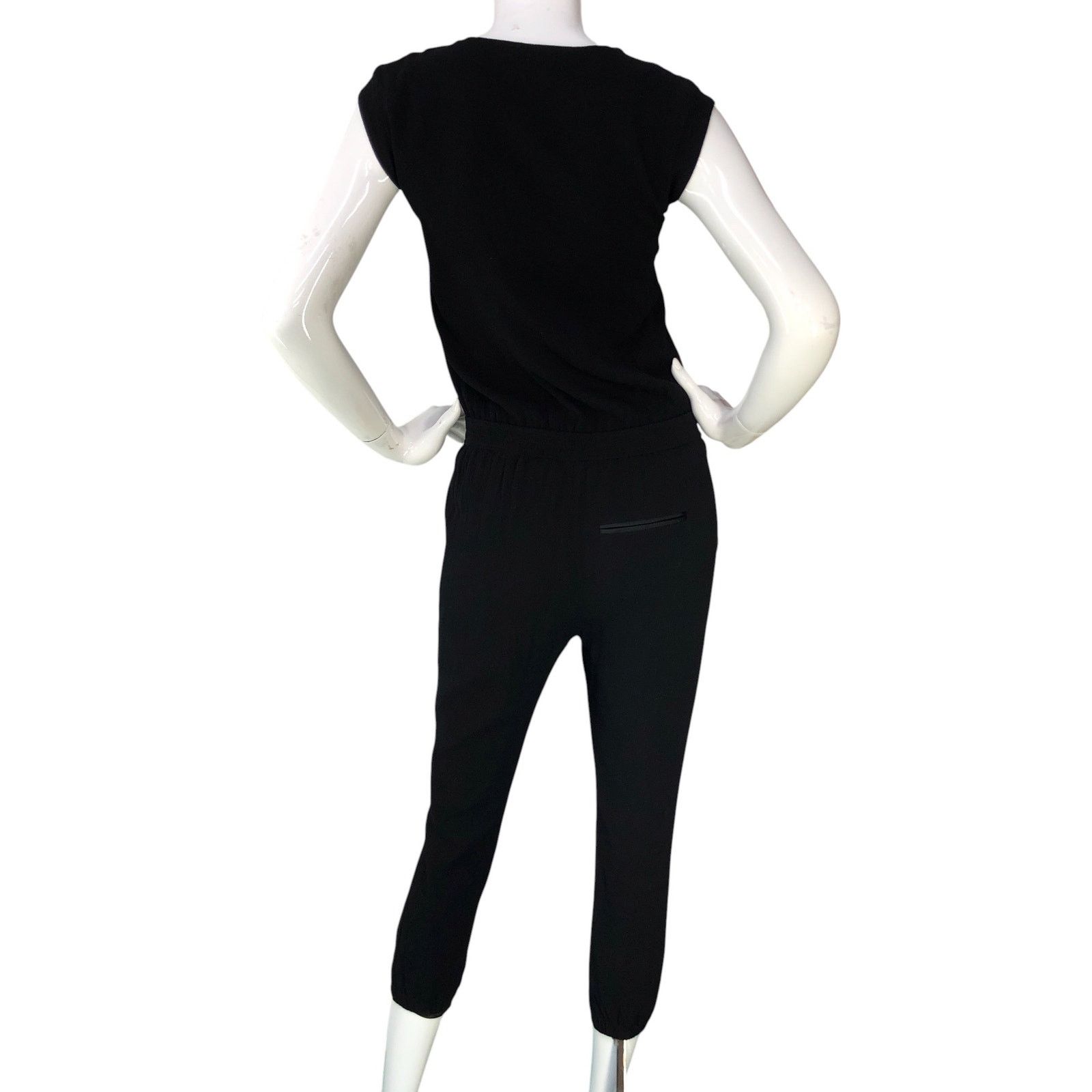 J.Crew J Crew Size 2P Jumpsuit Asymmetric Zip Viscose Crepe Cropped Size 26" / US 2 / IT 38 - 7 Thumbnail